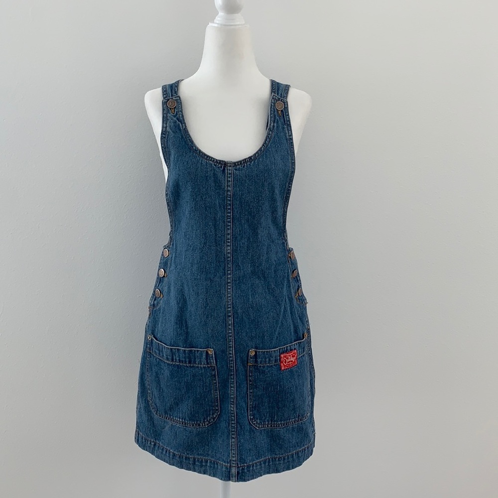 Outlaw blue jeans overalls
